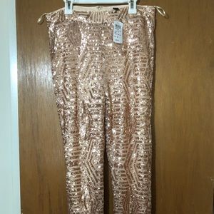Shiny sequin pants